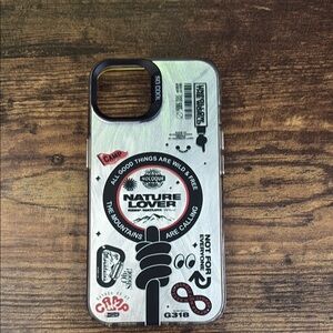 Nature Lover Silver Phone Case For iPhone 13/14.